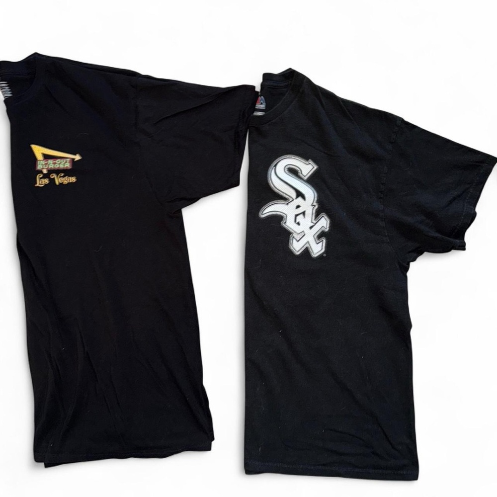 Men Black Tee Bundle SOX AND IN AND OUT 2x